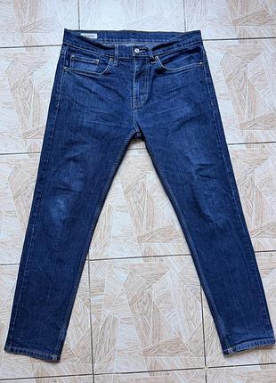 Штаны джинсы levi’s 511 premium men’s jeans w34 l30 slim fit blue denim stretch waterless y2k