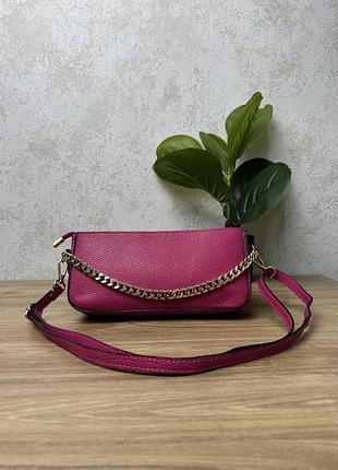 Шкіряна жіноча сумка real leather made in italy