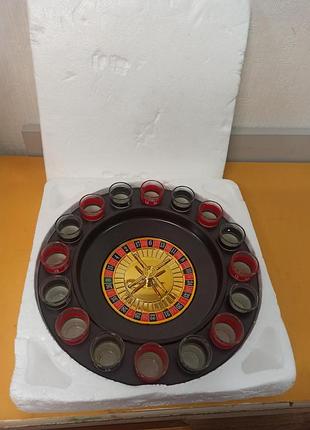 Настільна гра алко рулетка drinking roulette set  16 чарок, без коробки