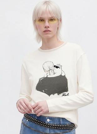 Лонгслив karl lagerfeld кофта жіноча женская