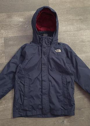 Куртка вітровка the north face на хлопчика 10-12 років (з капюшоном)