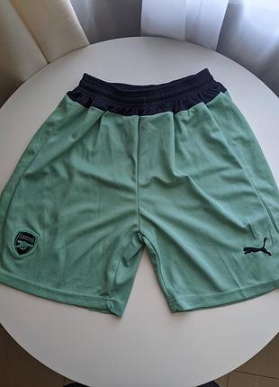 Футбольные шорты arsenal fc puma (третья форма 18/19), мятные m