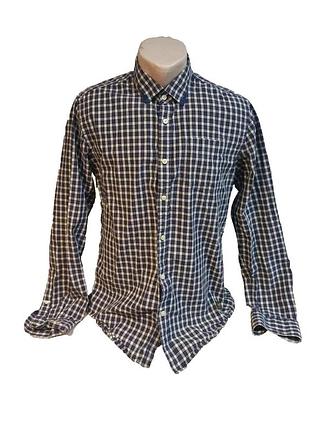 Scotch &amp;soda мужская рубашка размер l разноцветная в клетку