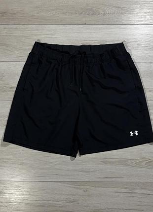 Нові чорні спортивні шорти андер армор under armour launch, xxl, оригінал