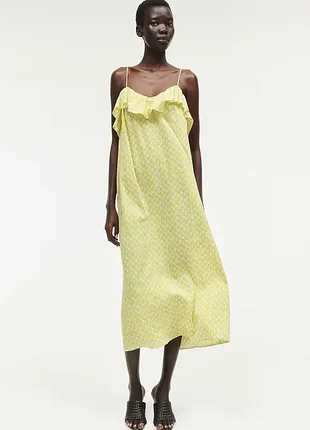 Легкий сарафан из хлопка и вискозы от h&amp;m
