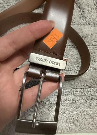 Ремінь чоловічий hugo boss,шкіра,італія ,108 см