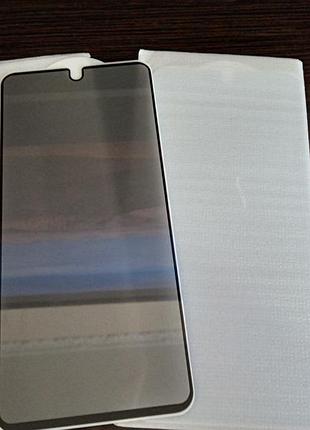 Защитное стекло «антишпион» (anti-spy) для xiaomi redmi note 12 pro/13 pro/14/14s версий, прочное и надежное 9н!