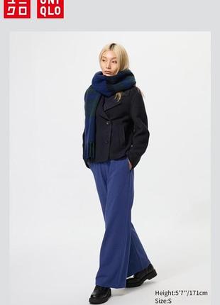 Теплые прямые брюки на флисе uniqlo