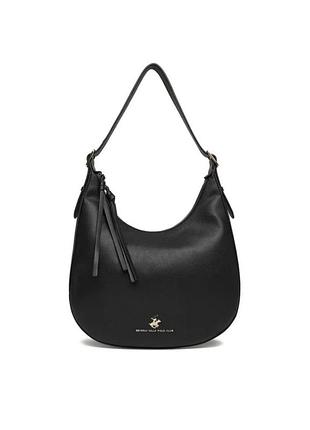 Сумка жіноча з ремінцем beverly hills polo club hp-bhpc-l-017-08 чорна