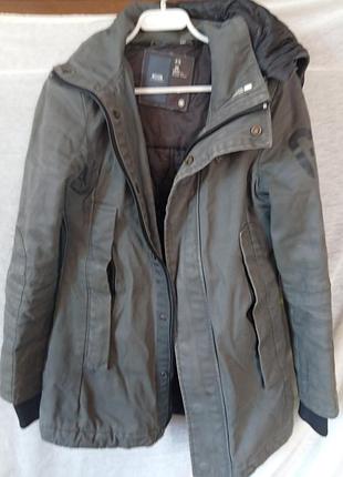 Жіноча парка / куртка g-star raw (just the product 3301) розмір xs (сіро-оливкова)