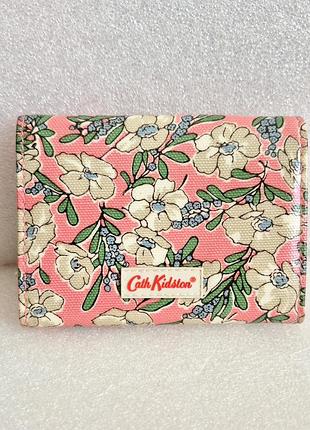 Кошелек визитница cath kidston с розовым цветочным принтом