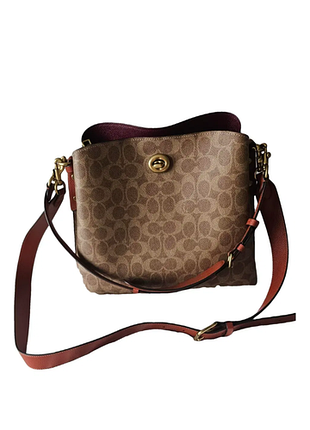 Сумка кожа coach