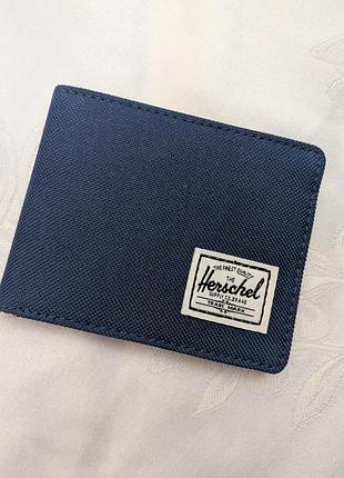 Гаманець чоловічий herschel синій компактний