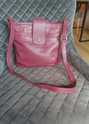 Кожаная сумка  borse in pelle