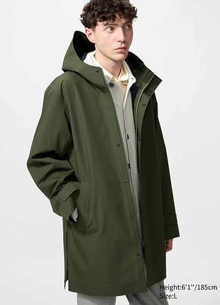 Плащ uniqlo з капюшоном