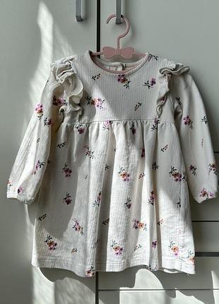 Сукня zara у квітковий принт 98 см
