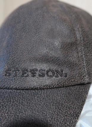 Stetson leather cap кожаная кепка