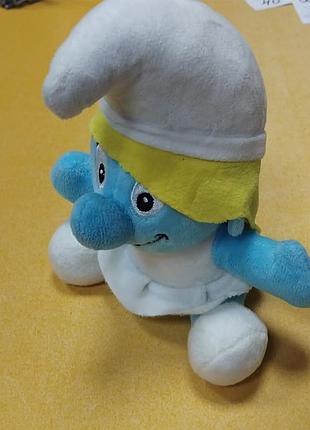 Мягкая игрушка смурфик, смурфетта