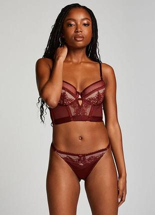 Трусики стрінги плюс сайз hunkemoller бордо