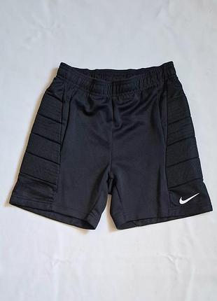 Шорты вратарские футбольные nike с защитой черные на 12-13 лет