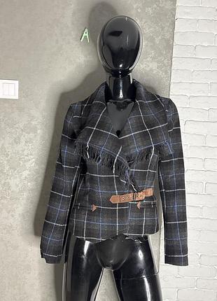 Напівшерстяна куртка косуха h&m, s