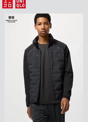 Комбинированная куртка pufftech uniqlo