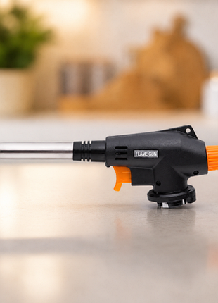 Туристическая газовая горелка cyclone flame gun 930 с пьезоподжигом и регулировкой пламени