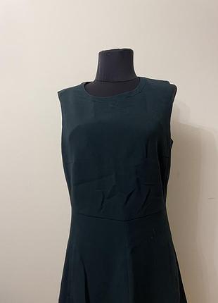 Жіноча сукня темно - зеленого кольору massimo dutti s/m 2