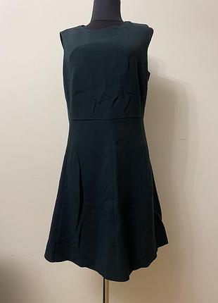 Жіноча сукня темно - зеленого кольору massimo dutti s/m