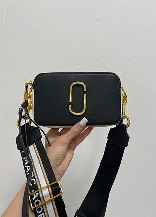 Сумка marc jacobs the snapshot black/gold
