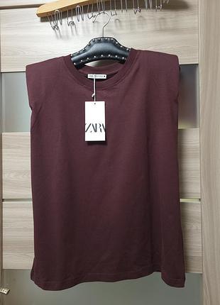 Футболка_топ zara з підплічниками