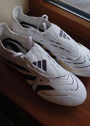 Футбольні копочки adidas predator league firm/multi-ground ji1114 оригінал р.44.5 стан ідеальний білі
