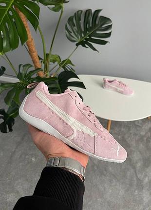Кросівки puma speedcat suede balenciaga in pink — стильна модель для жінок