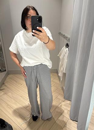 Брюки в полосочку h&m