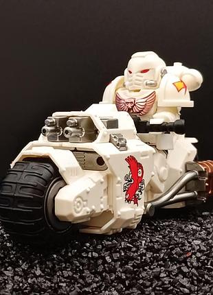 Фігурка warhammer атакувальний мотоцикл my504 та ультрамарин my604сумісна з лего