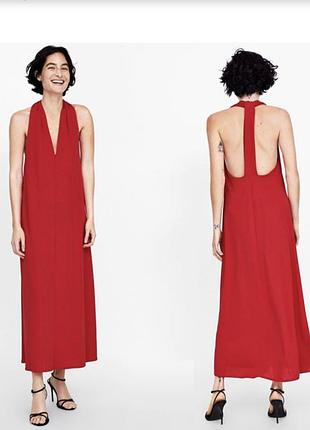 Червоне плаття сукня zara