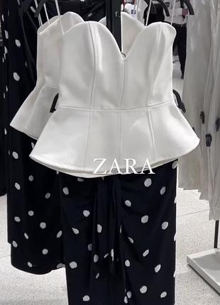Тренд року! в наявності! невловимий корсет/топ zara з лімітованої колекції.