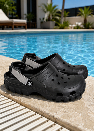 Чоловічі шльопанці crocs offroad sport clog чорний р. 45-46 29 см