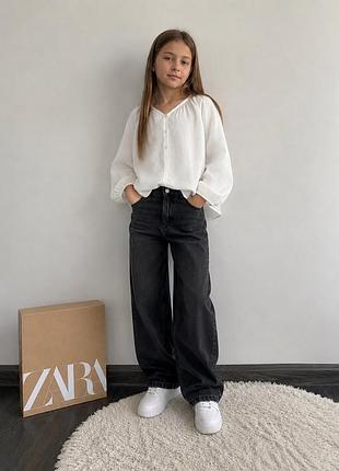 Блузка блуза сорочка льняна біла zara