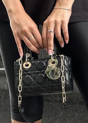Сумка диор lady d-joy micro bag black