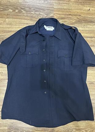 Сорочка  з коротким рукавом, темно-синя xl (17)