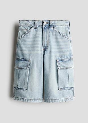 Карго шорти baggy h&m джинсові підліткові