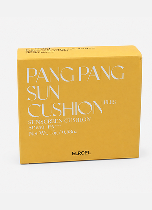 Сонцезахисний кушон elroel pang pang sun cushion plus spf 50+ pa++++ 15g