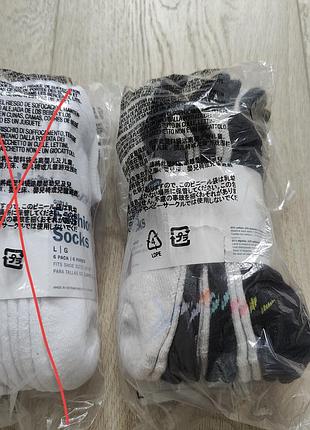 Набір ( по 6 шт.) шкарпеток,  сіро/чорні. укорочені, розмір 35-38, на 22-24 см.
250 грн. за набір.
набір білих проданий.