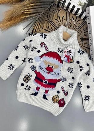 Свитер гольф новогодний 2-5 лет