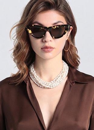 Supersale- брендовые очки bottega veteta bv122os- havana cat-eye- original