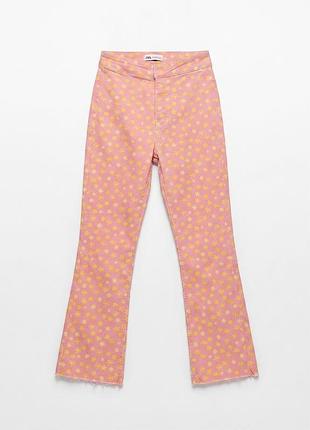 Джинси zara рожеві 42