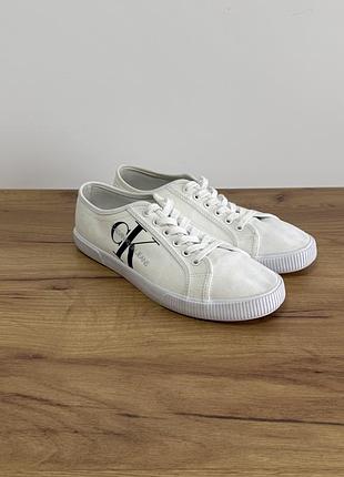 Кеди calvin klein jeans essential vulcanized 1 білі 42р 27см