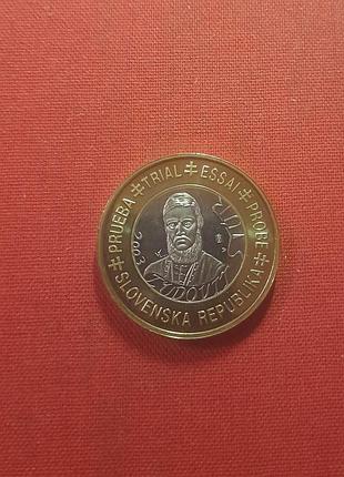 Словакия  1 евро 2003г.(slovenská rep-ka), европробы ,портрет гюдовита штура(ľudovít štúr) редкие