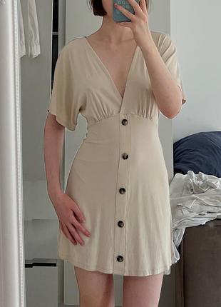 Сукня міні asos бежева